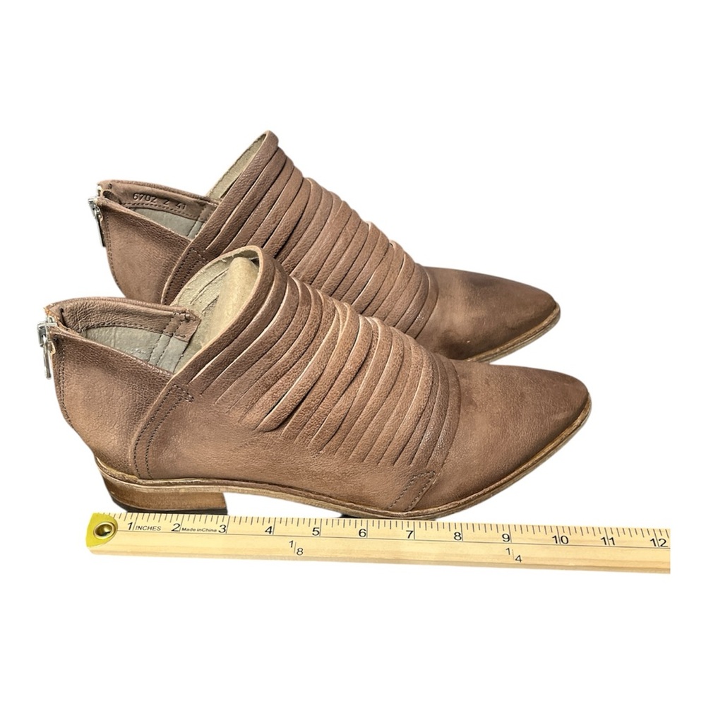 Free People Lost Valley Brown Leather Women’s Ankle Bootie Shoes Sz US 9.5 41 EU - Picture 10 of 11